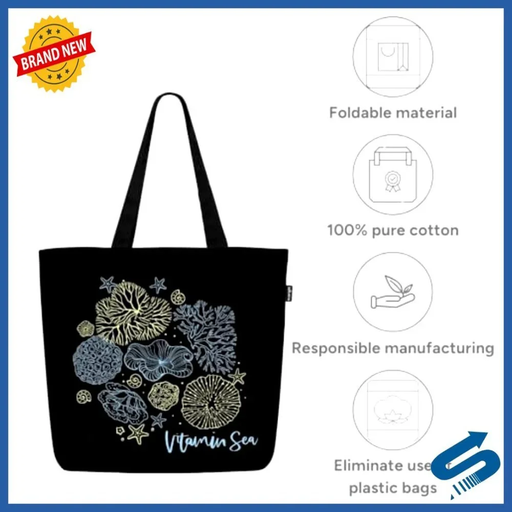Large Canvas Tote Bag with Zipper Pocket Durable Reusable Utility Shoulder Bag
